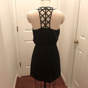 Black Midi Dress with Back Strap Detail.Worn once!